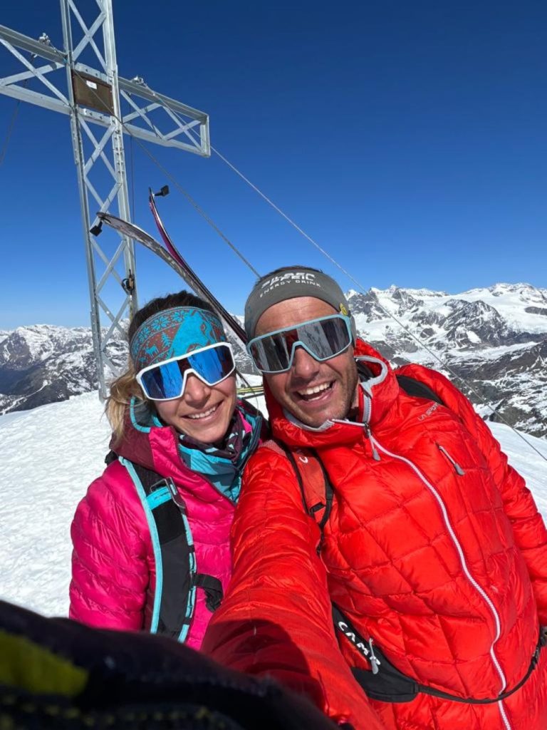 In vetta al Pizzo Scalino. Foto Michele Boscacci