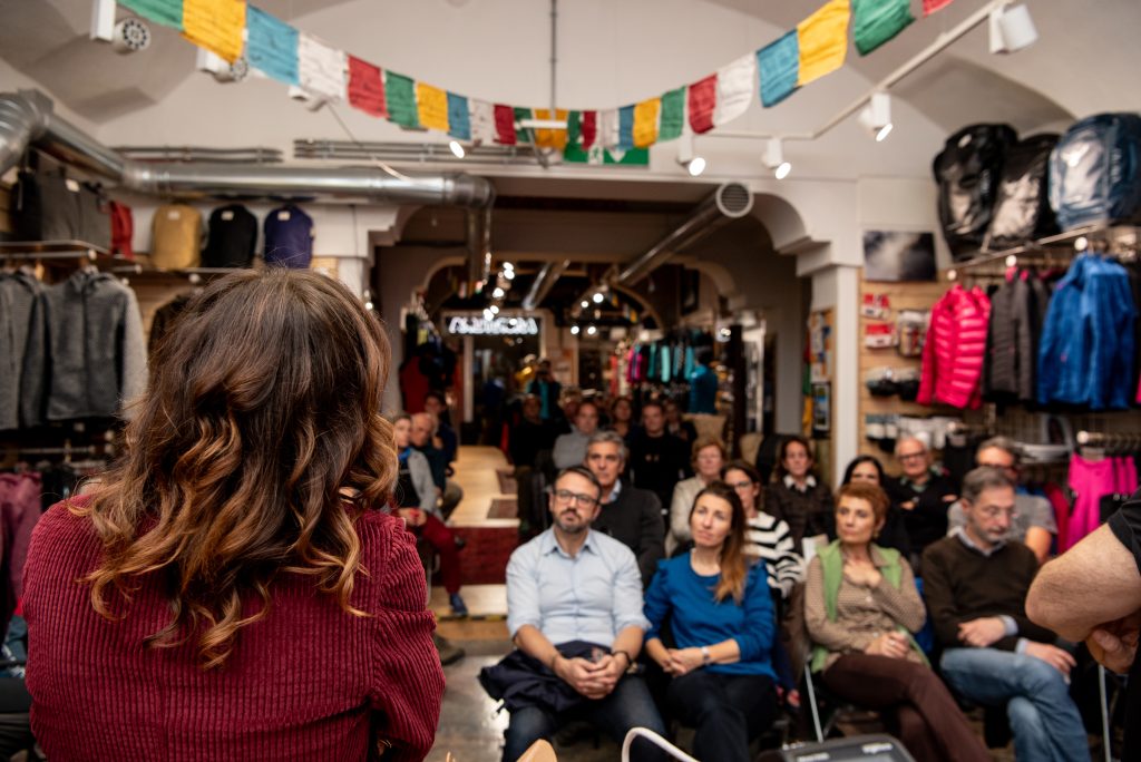 Il pubblico presente alla prima presentazione del Podcast a Roma