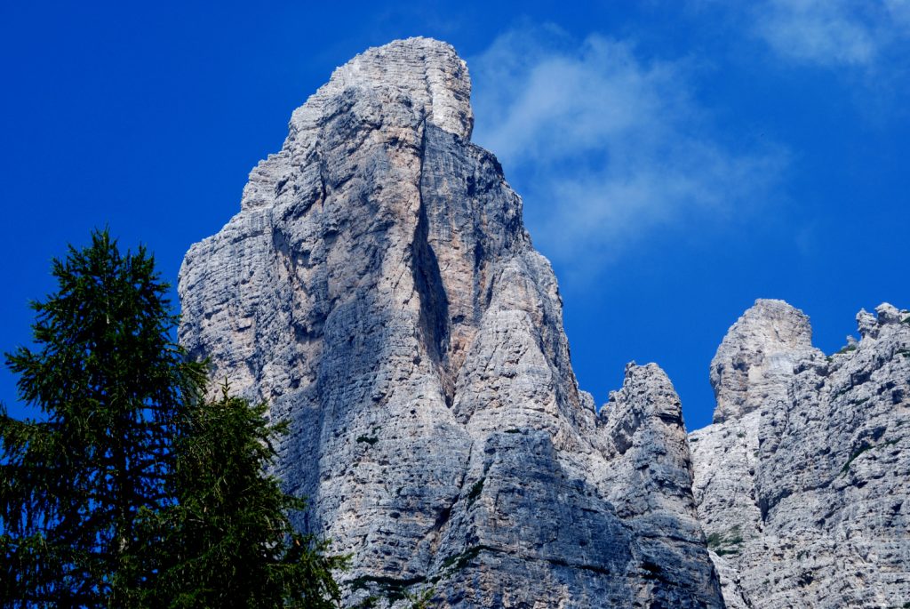 La Torre Venezia dal rifugio Vazzoler, foto SA