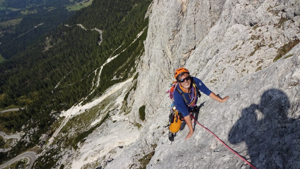 Luca Calvi sulle Dolomiti