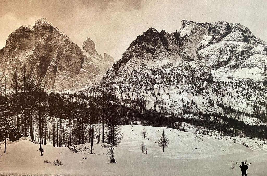 La Tofana. Foto da Sulle Dolomiti d'Ampezzo di Theodor Wundt , Ed. La Cooperativa di Cortina