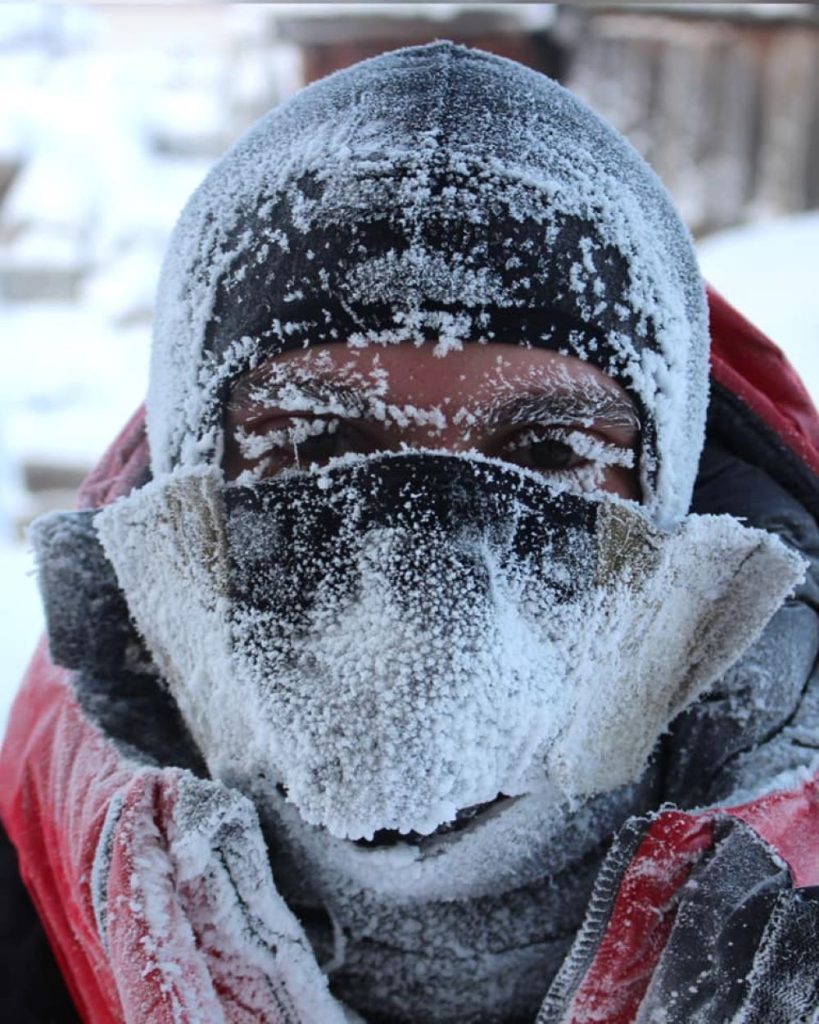 Nel gelo della Jacuzia durante una passata spedizione @FB lorenzo barone