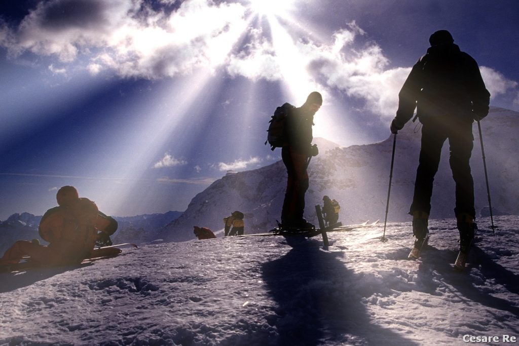 Sulla vetta del Monte Cazzola. Foto Cesare Re