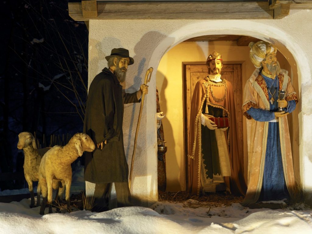 Un presepio a Tesero, in Trentino. Foto Alberto Campanile, visitfiemme.it