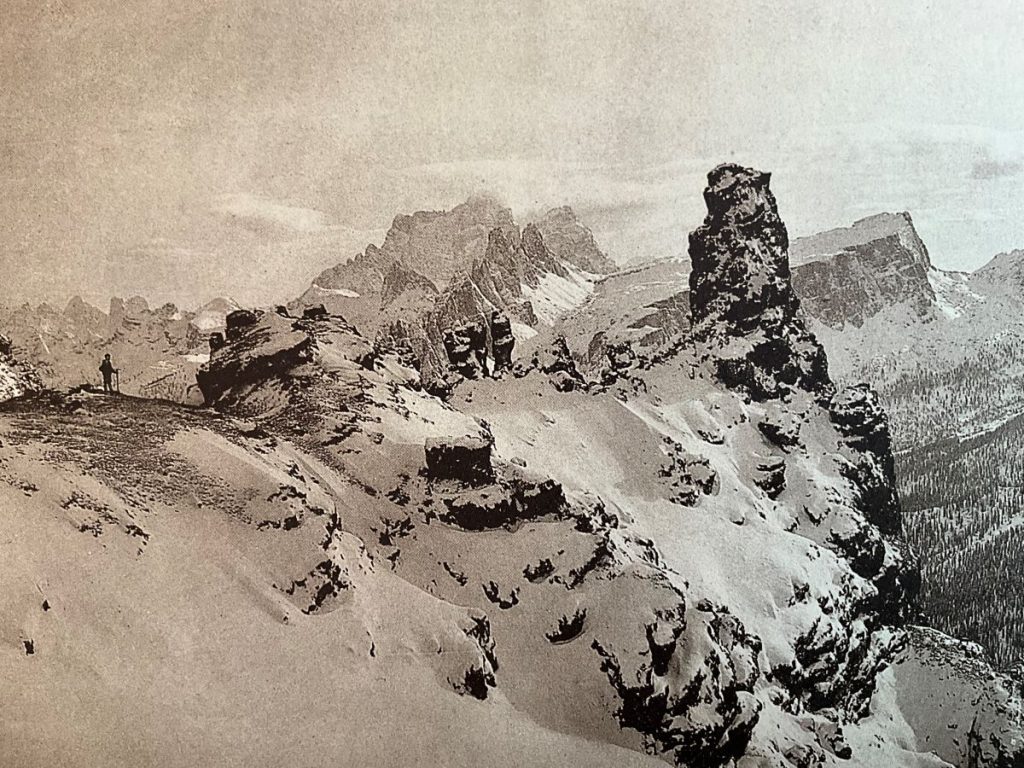 Una delle immagini realizzate da Wundt nel 1893. Da Sulle Dolomiti d