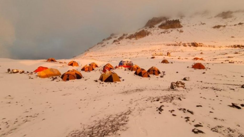 Uno dei campi intermedi @Aconcagua Expeditions