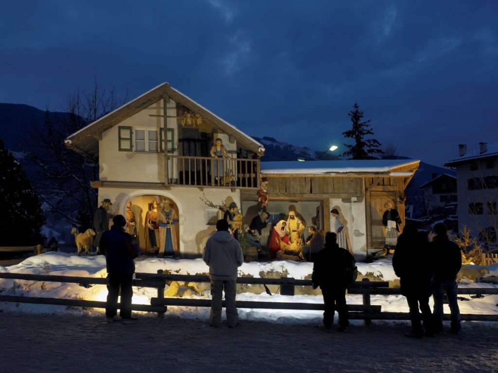 Uno dei presepi di Tesero (TN) Foto Alberto Campanile