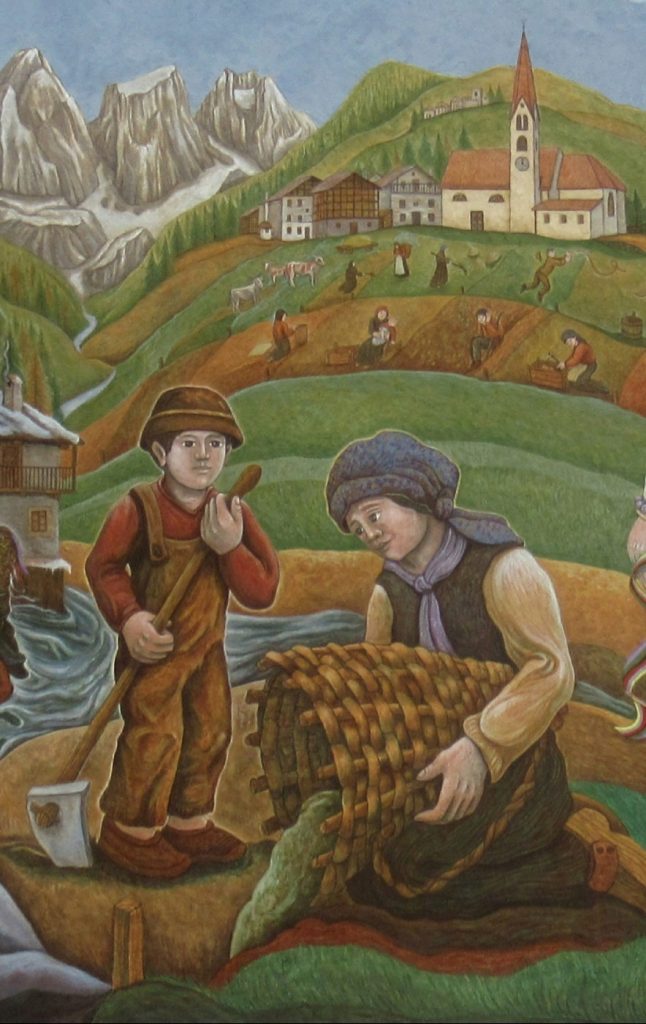 Uno dei recenti dipinti di Dunio Piccolin