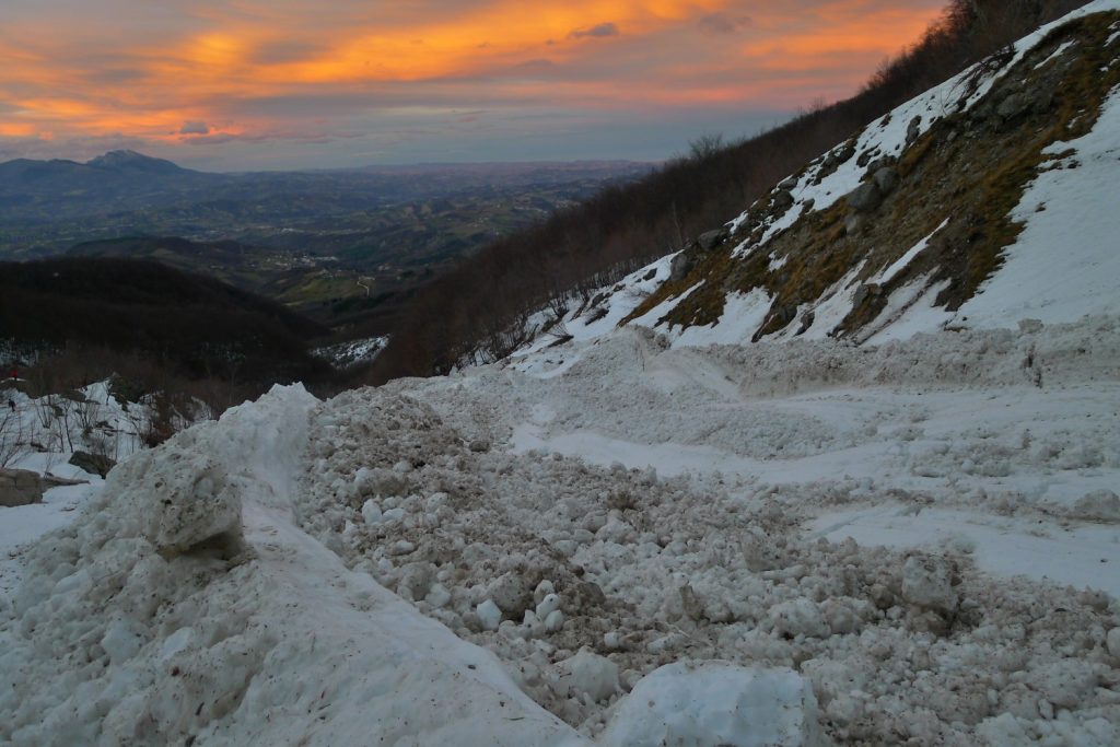 Valanga nel Fondo della Salsa, foto Stefano Ardito