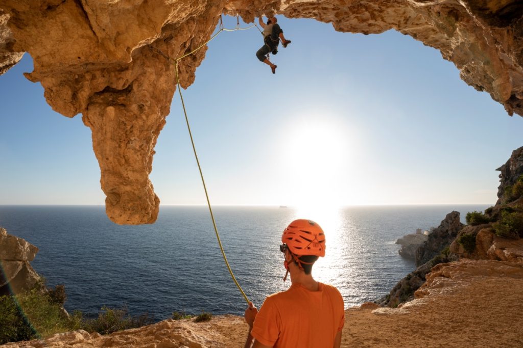 Anche in grotta