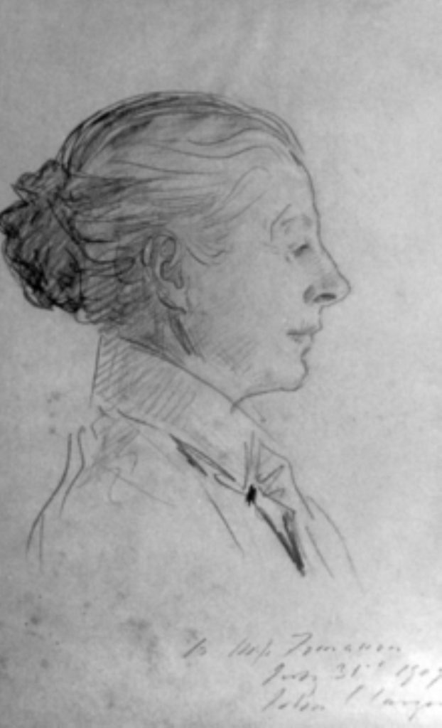 Beatrice Tomasson in un ritratto del pittore inglese John Singer Sargent