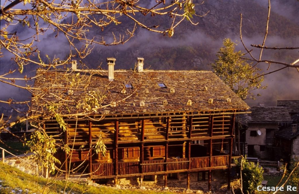 Casa Walser nei pressi di Riva Valdobbia. Foto Cesare Re