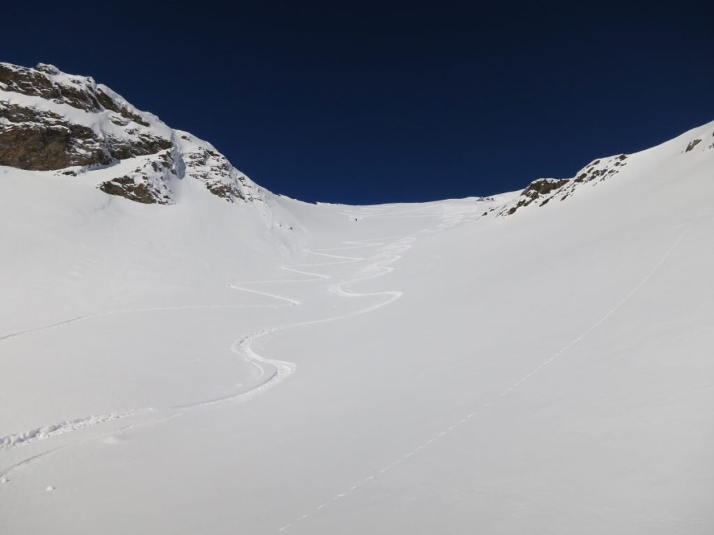 Discesa dal Monte Rosso