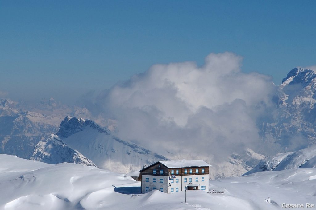 Il Rifugio Pedrotti alla Rosetta. Foto Cesare Re