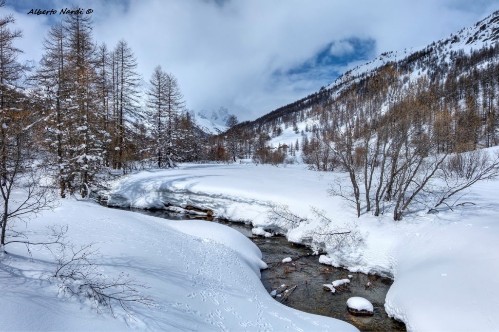 Il torrente Clarée, che si costeggia per un lungo tratto. Foto Alberto Nardi