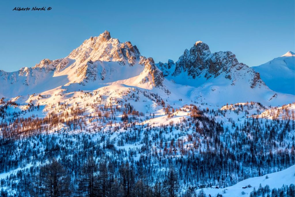 La Crete du Diable e le Crete du Raisin viste dal Rifugio Ricou. Foto Alberto Nardi