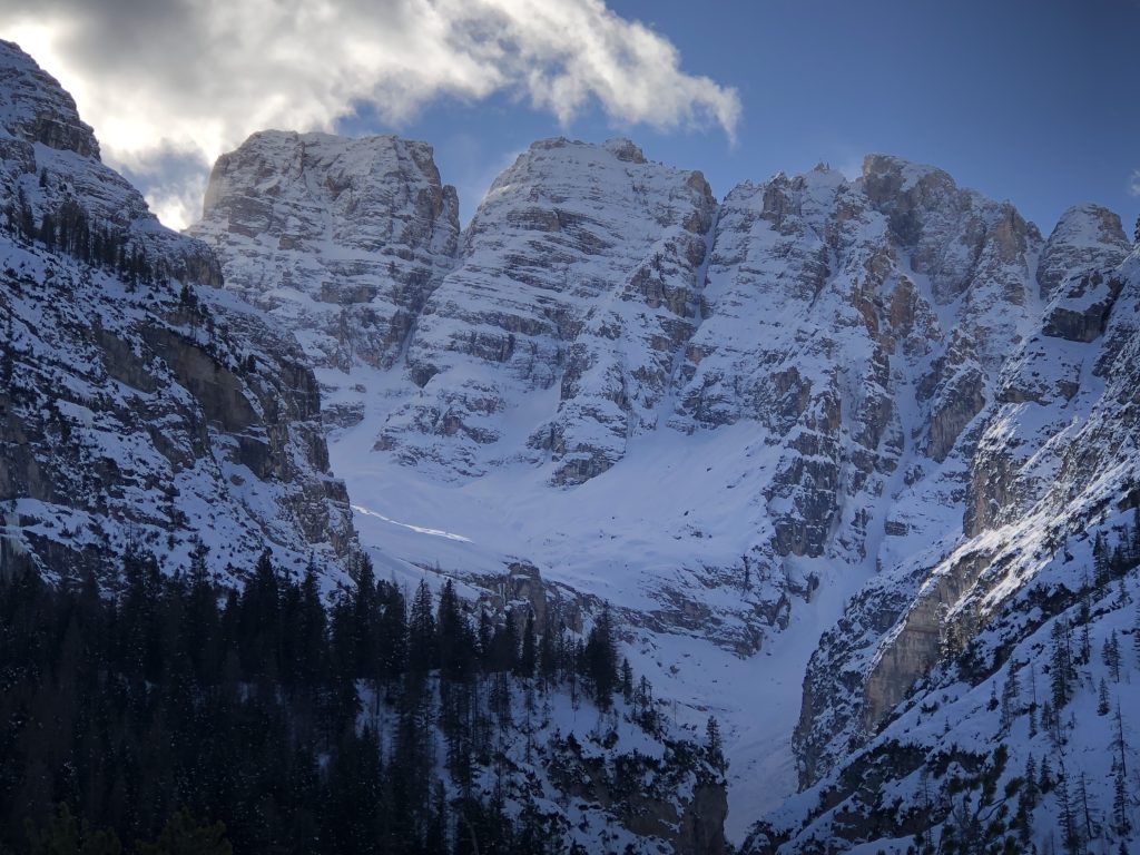 La parete nord del Cristallo. Foto Massimo Spampani
