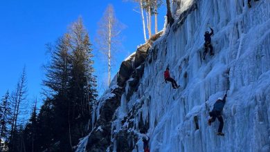 A scuola di ice climbing. Foto Marco Farina