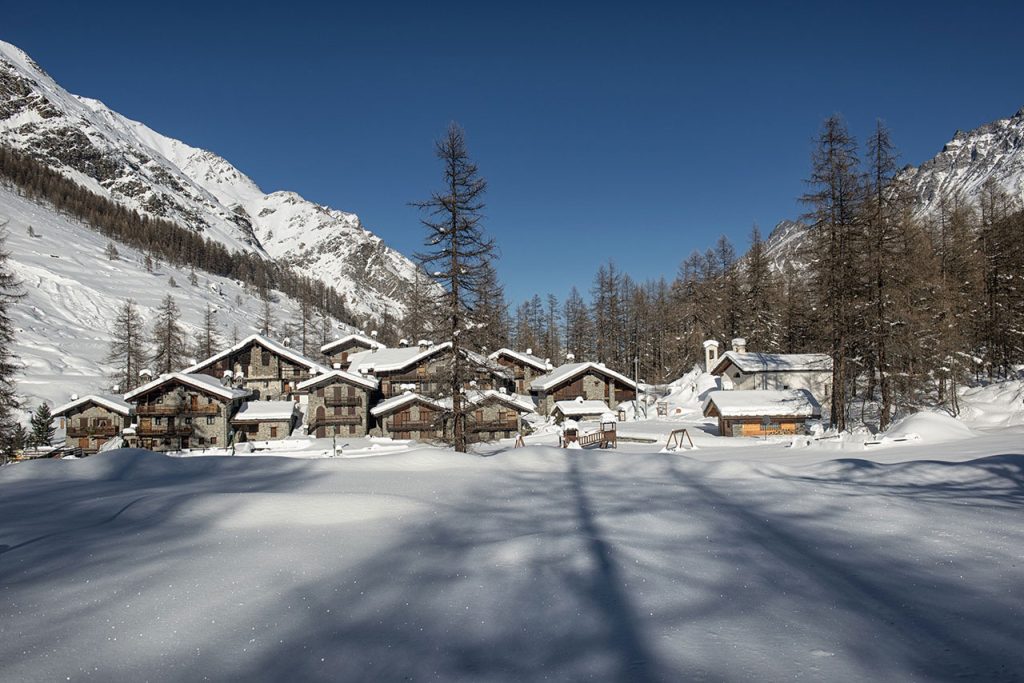 Le case di Pellaud. Foto Roberto Carnevali