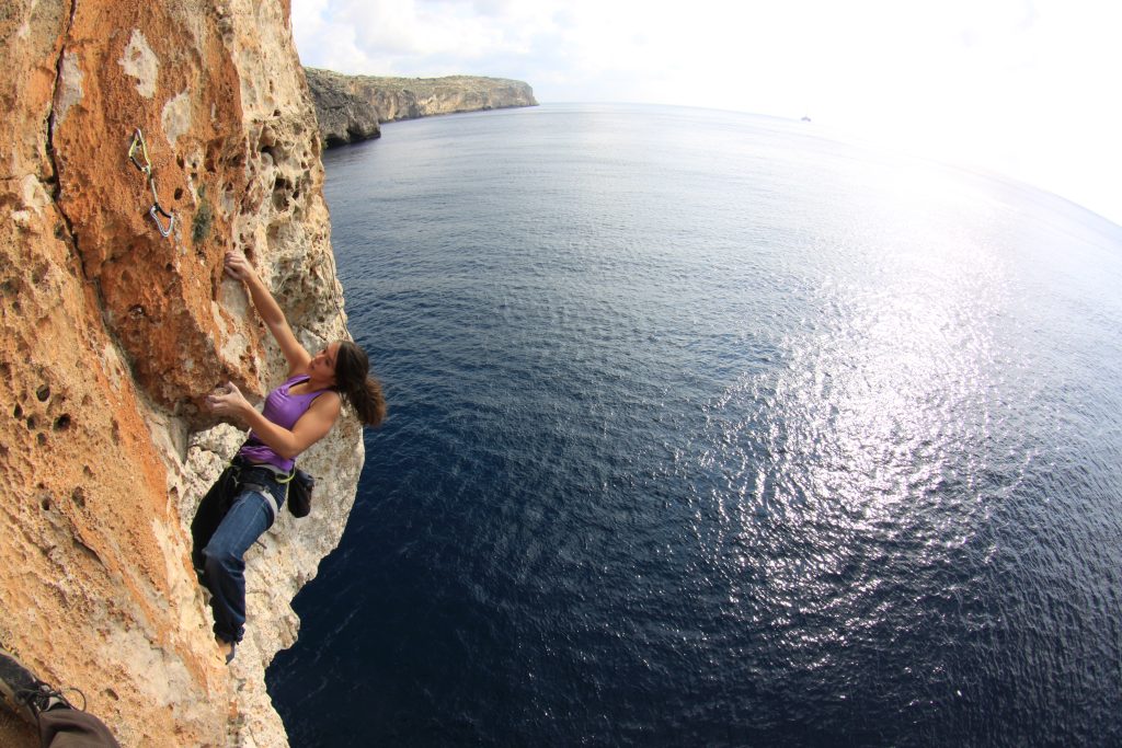 Malta, scalate con il mare sotto i piedi