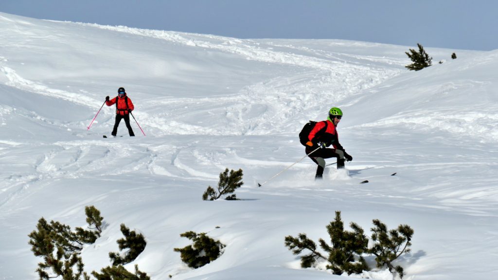 Monte Piana, scialpinisti, foto SA