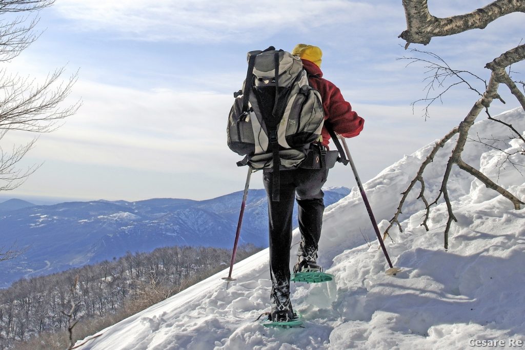 Nei pressi della cima del Mont Faié. Foto Cesare Re