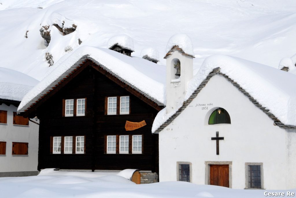 Nel borgo antico di Riale. Foto Cesare Re