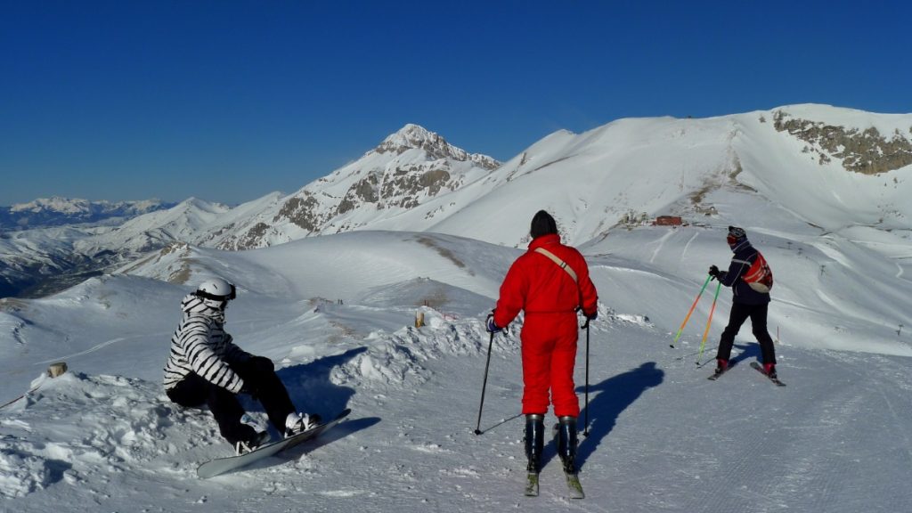Sciatori a Campo Imperatore, foto SA