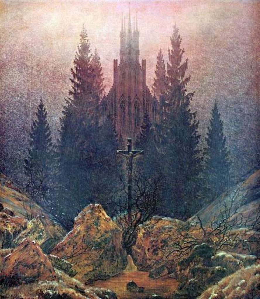 Tetschen Altar (Croce e cattedrale in montagna)