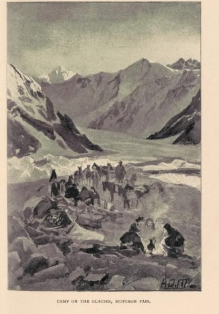 Un campo in un disegno di Younghusband