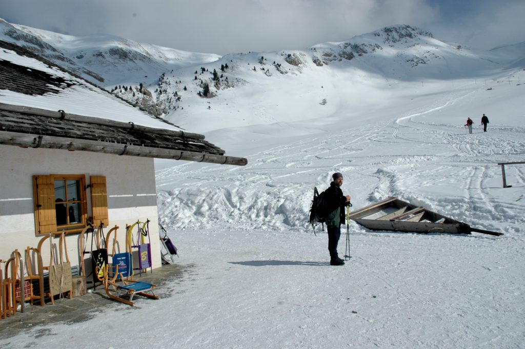 Valle di Funes, Malga Gampen. Foto Stefano Ardito