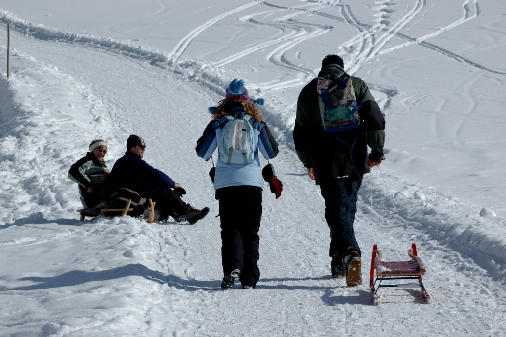 Valle di Funes, sentiero battuto per Malga Gampen. Foto Stefano Ardito