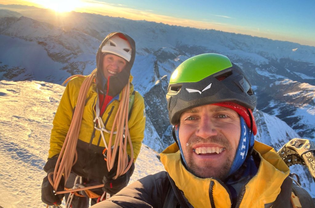 Martin Sieberer e Lukas Waldner sulla vetta dello Schrammacher