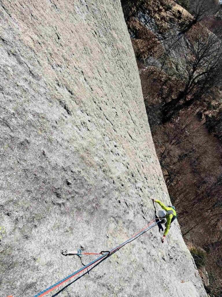 Scalata su granito d