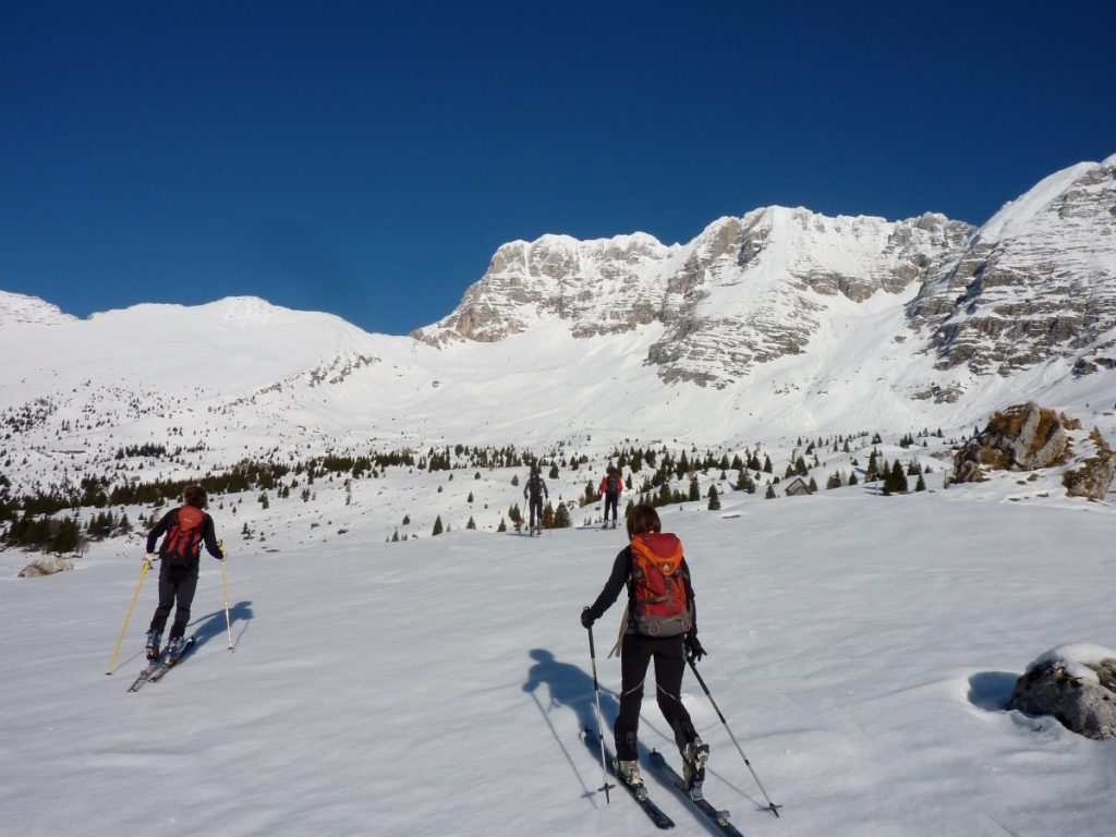 Dai Piani del Montasio vista su Forca Palone, Disteis e Curtissons. Foto Melania Lunazzi