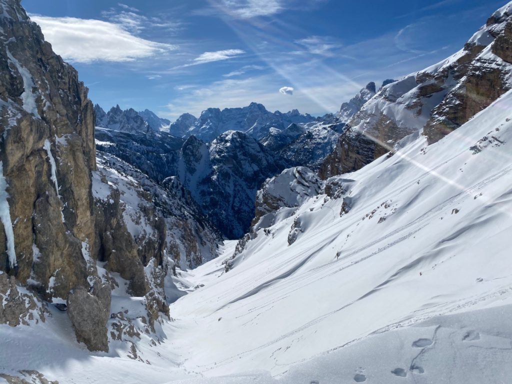 Da Passo dei Rondoi verso Val Rienza. Foto Melania Lunazzi