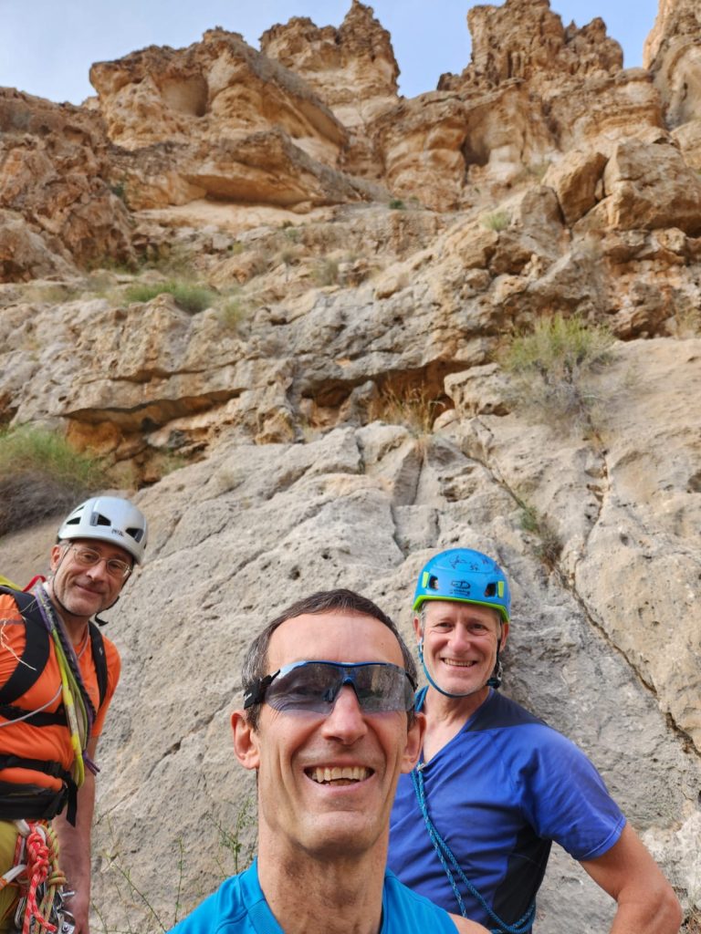 I tre salitori della nuova via. Foto Società Alpina delle Giulie