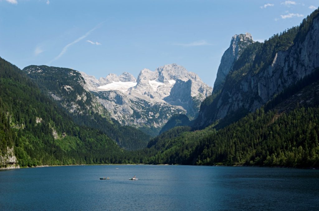 Il Gosausee ai piedi del ghiacciaio del Dachstein Foto Wolfang Weinhaeupl