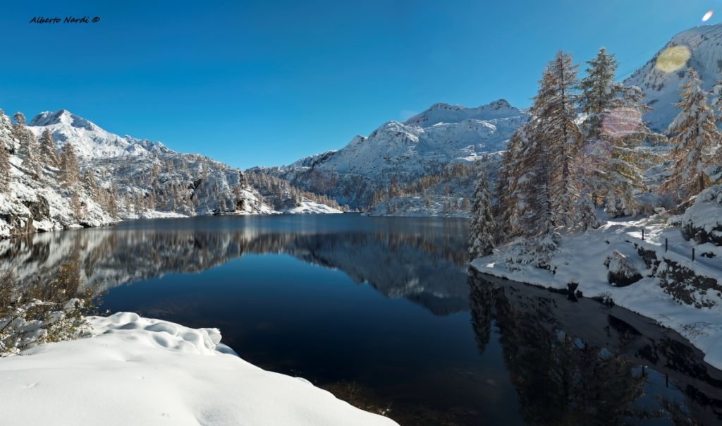 Il Lago Marcio a 1841 metri di quota. Foto Alberto Nardi