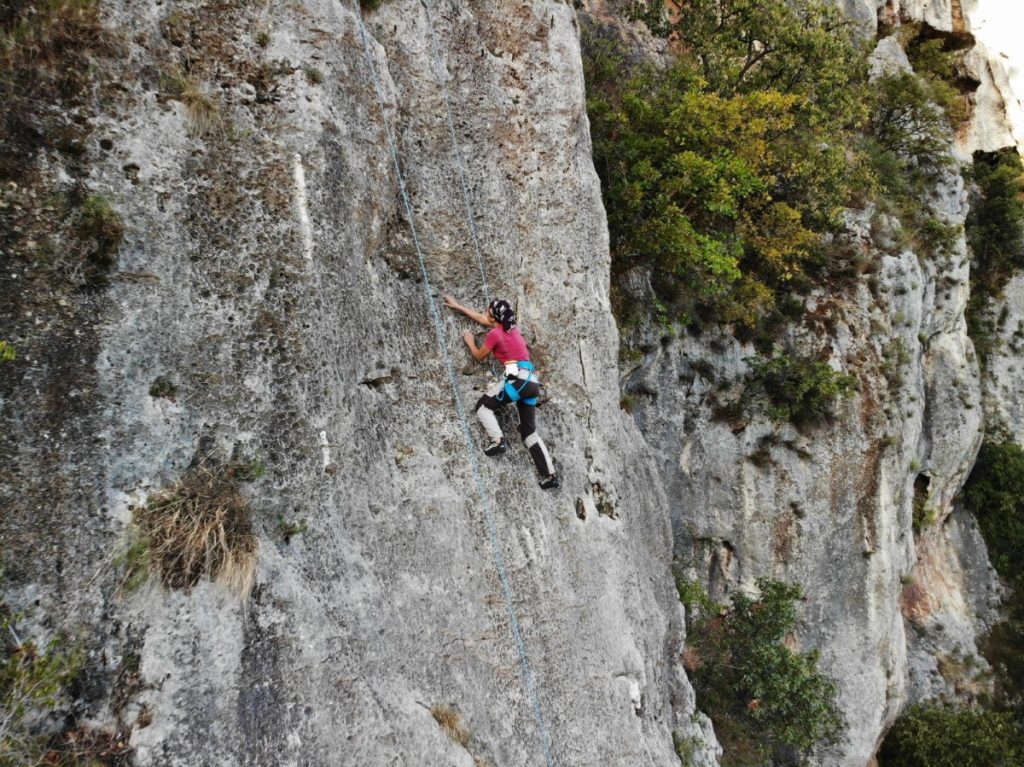 In parete. Foto CAI Vicenza