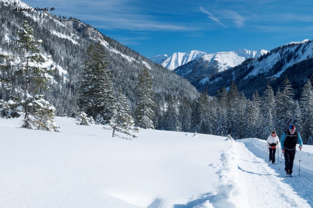 In salita verso la Schwarzwasserhütte. Foto Alberto Nardi