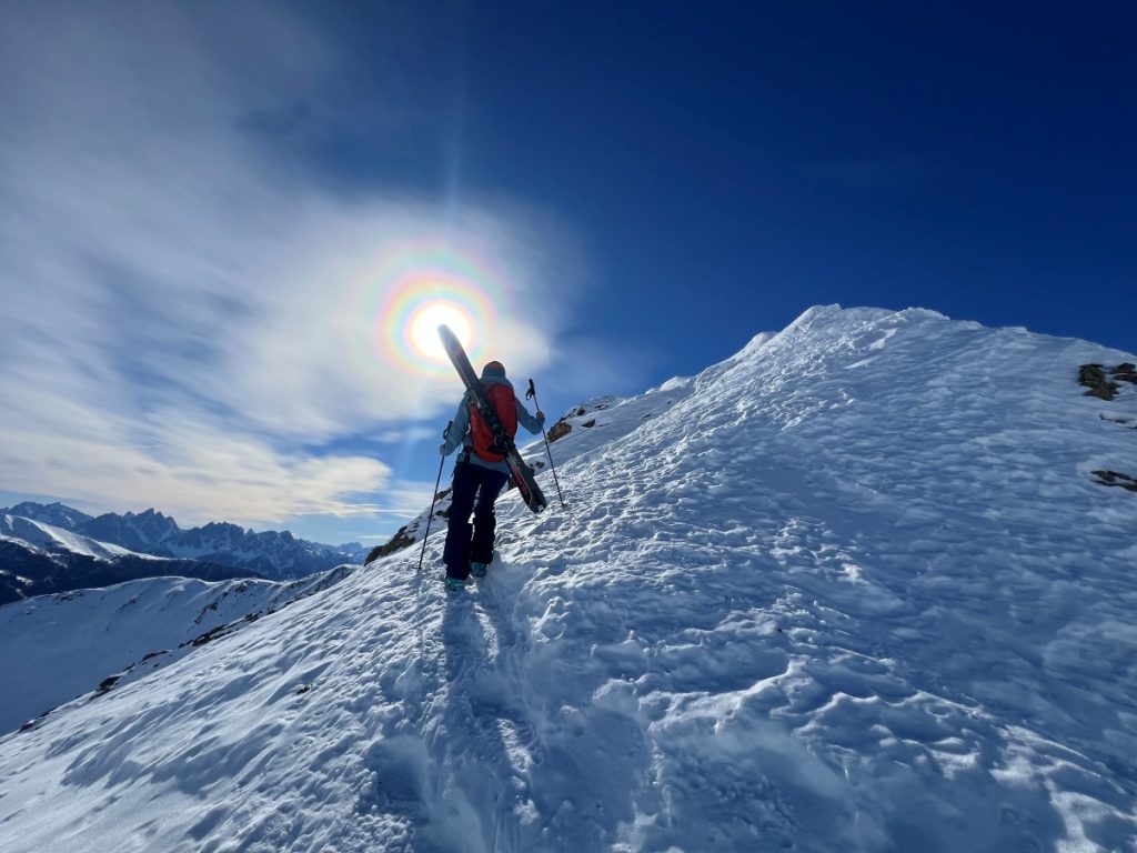 In vista della vetta del Monte Alto