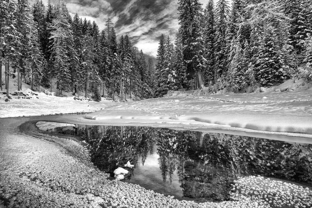 Inverno al Lago di Braies. Foto Roberto Carnevali