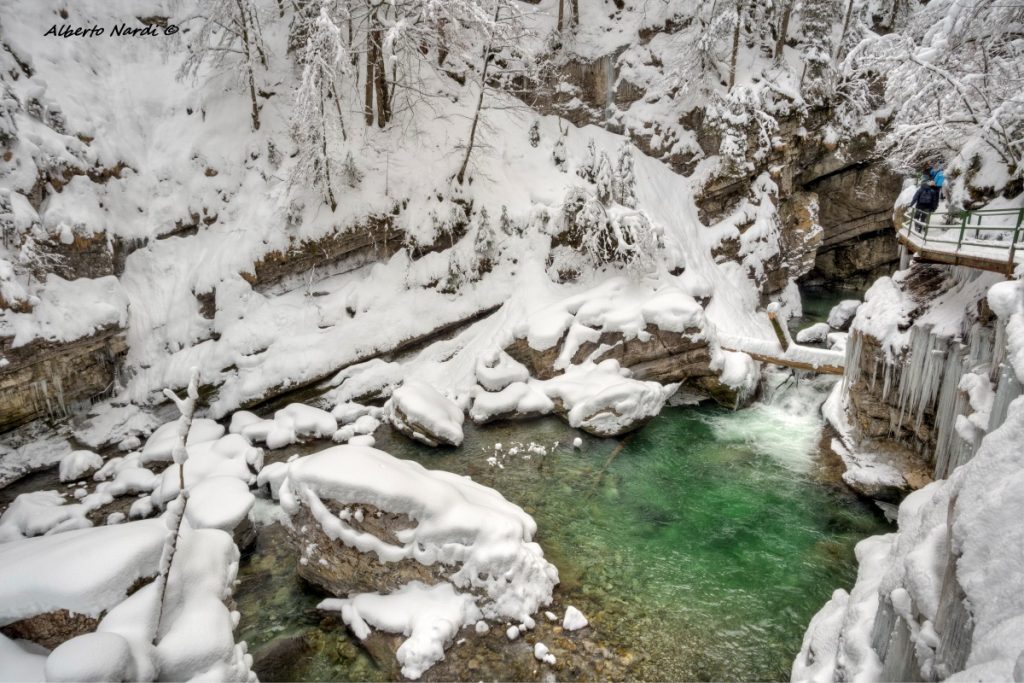 Le gole del Breitachklamm. Foto Alberto Nardi