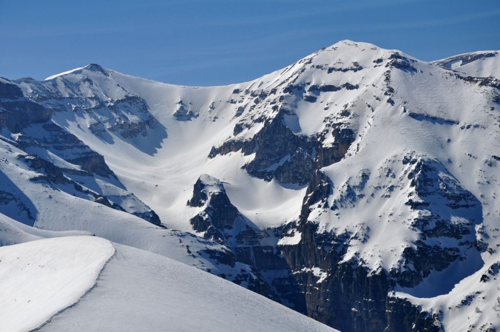 Le vette della Maiella dal Blockhaus, foto Stefano Ardito