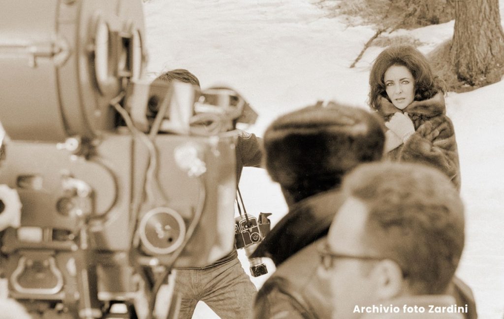 Liz Taylor sul set @Archivio Foto Zardini