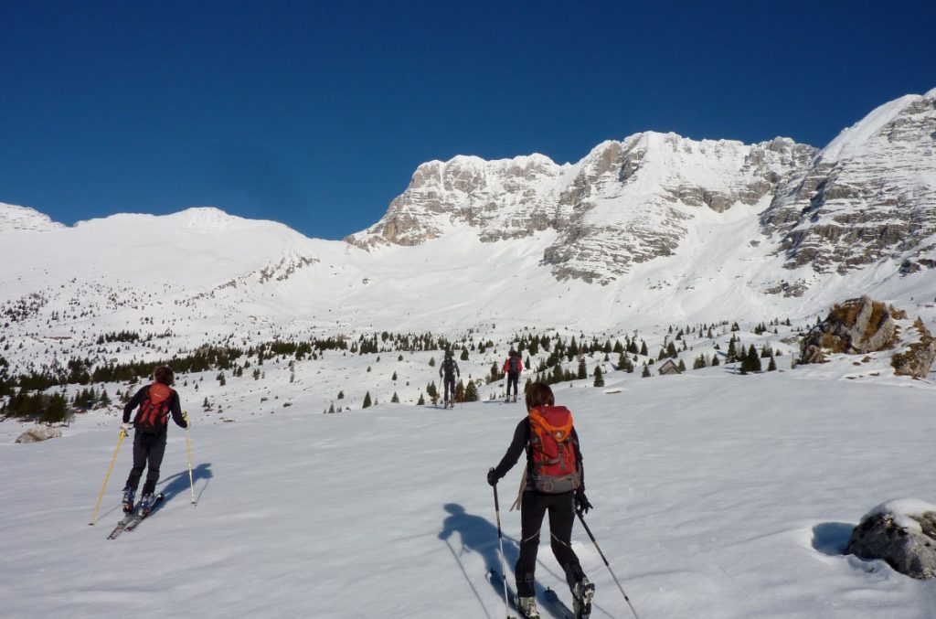 Dai Piani del Montasio vista su Forca Palone, Disteis e Curtissons. Foto Melania Lunazzi