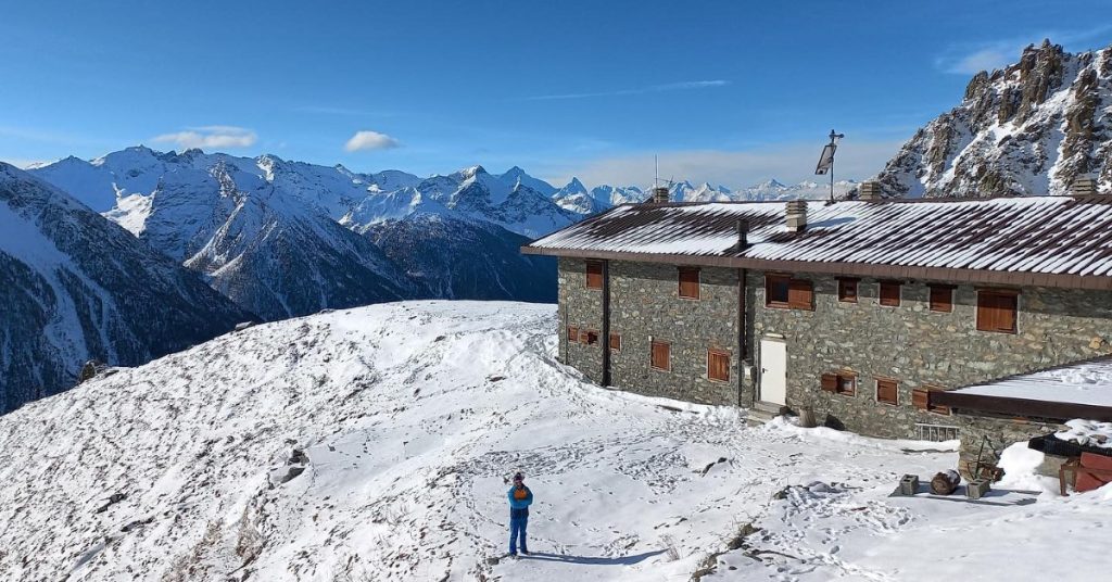 Il Rifugio Crete seche, in Valpelline