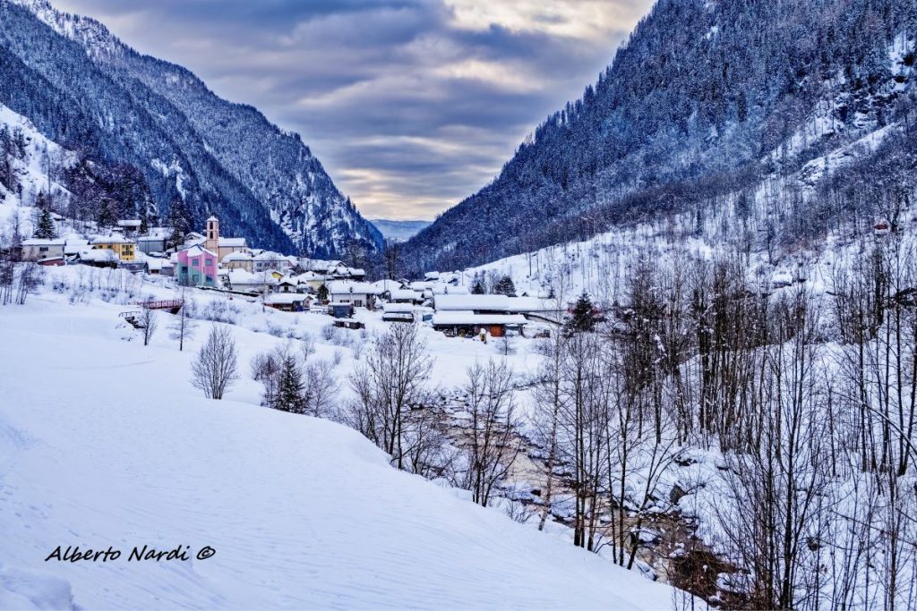 Il villaggio di Rossa. Foto Alberto Nardi