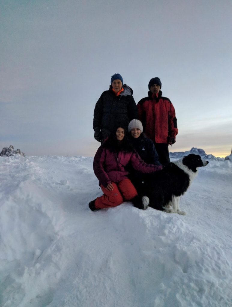 La famiglia De Francesch al completo. Foto Sofia De Francesch